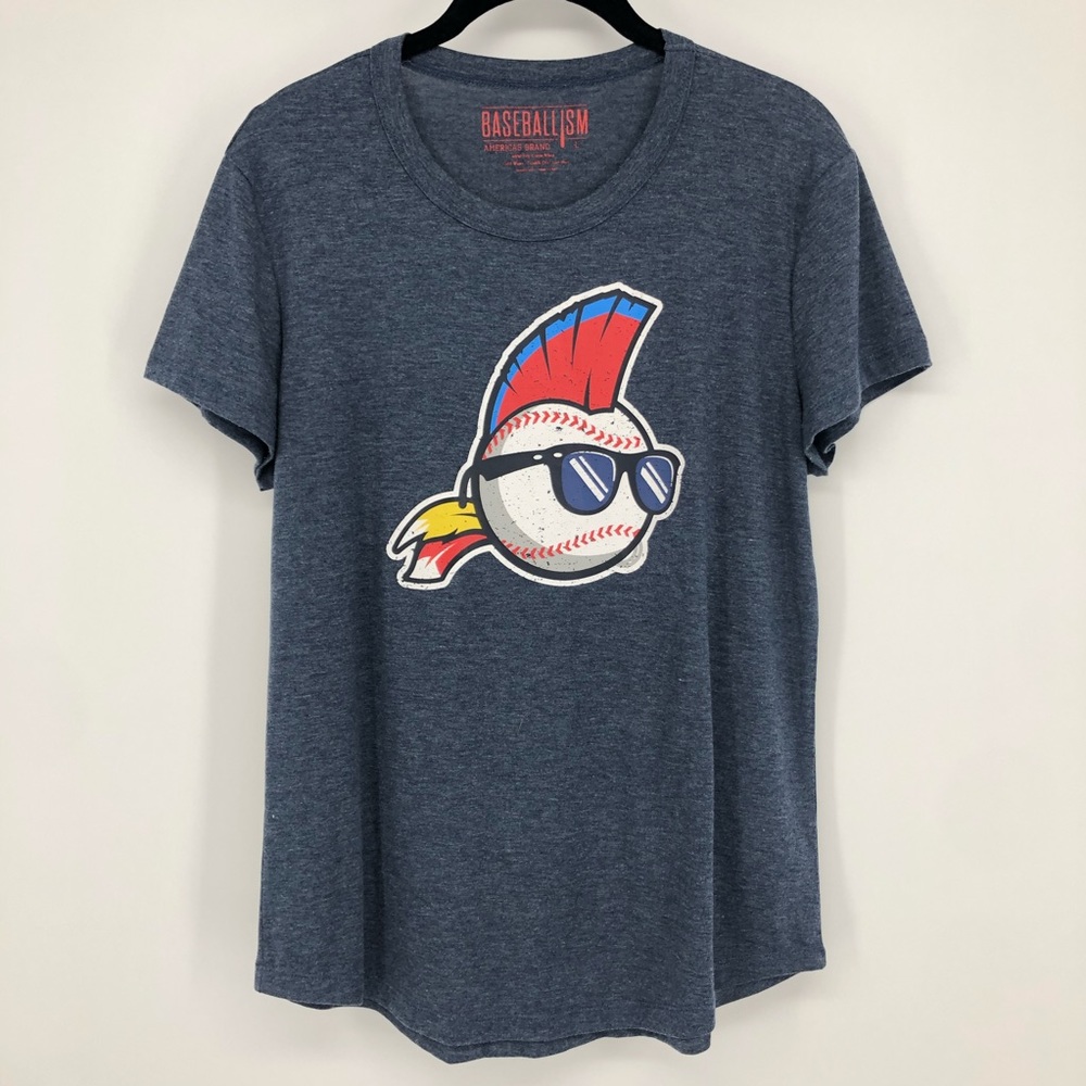 🎈 Baseballism American Brand Scoopneck Grey T